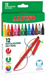 ALPINO Balenie 12 farebných fixiek