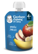 Gerber Natural Kapsička Banán/jablko 90 g