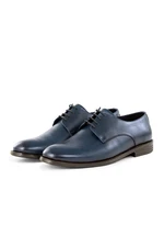 Ducavelli Pierro Genuine Leather Men's Classic Shoes, Derby Classic Shoes, Lace-Up Classic Shoes.