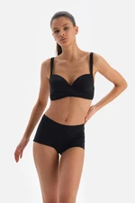 Dagi Black Covered Bikini Top