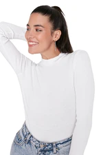 Trendyol Black and White 2-Pack Slim Snap Snaps Stand Collar Ribbed Flexible Knitted Body Trendyol Black and White 2-Pack Slim Snap Snaps Stand Collar Ribbed Flexible Knitted Body