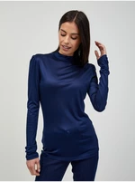 Dark Blue Long Sleeve T-Shirt ORSAY - Women