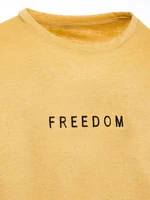 Yellow men's T-shirt Dstreet