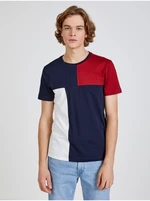 Red-white-blue Men's T-Shirt Tommy Hilfiger Colorblock - Men