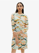 Brown Green Ladies Patterned Dress Tom Tailor - Women