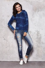 Infinite You Woman's Blouse M033 Navy Blue