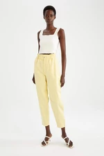DEFACTO Paperbag High Waist Woven Trousers