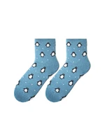 Bratex D-060 women's winter socks pattern 36-41 blue melange 033