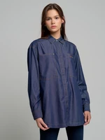 Big Star Woman's Shirt 141884 Jeans Look-500
