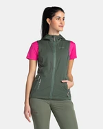 Women's softshell vest KILPI MONILEA-W Dark green