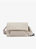Beige Womens Crossbody Handbag Desigual Half Logo Venice 2.0 - Women