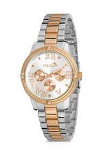 Polo Air Stylish Sports Women's Wristwatch Silver-copper Color