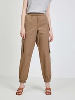 Brown trousers with pockets VILA Allo - Ladies