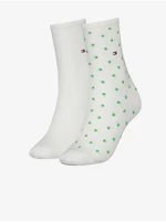 Set of two pairs of women's socks in cream Tommy Hilfiger Underwe - Women