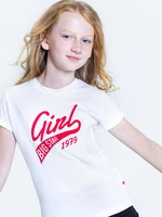 Big Star Kids's T-shirt_ss T-shirt 152060 Cream-101