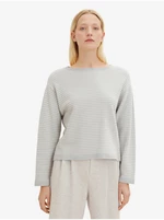 Light Grey Women Patterned Sweater Tom Tailor - Women