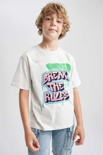 DEFACTO New Regular Fit Printed Short Sleeve T-Shirt