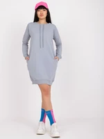 Basic grey sports dress with pockets