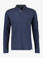 Dark blue men's long sleeve T-shirt LERROS - Men