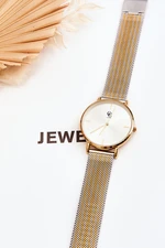 Women's Watch GG Luxe Silver Gold Fiber