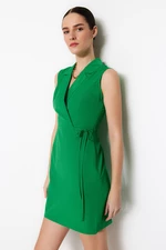 Trendyol Green A-Line Mini Woven Jacket Woven Dress