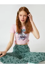 Koton Short Sleeve Crop T-Shirt