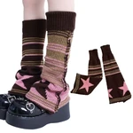 Sweet Leg Warmers for Womens Long Socks Knitted Warm Cover Arm Warmer Autumn Winter Crocheted Socks Boot Cuffs