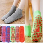 Kids adults Anti-Slip Sock trampoline Sock Cotton Breathable Short Socks Elasticity Sport Boy Girl Outside Child Socks