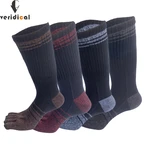 VERIDICAL Large Size Five Fingers Socks Long Combed Cotton Colorful Good Quality Compression Sock 5 Finger Socks Calcetine