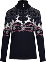 Dale of Norway Dale Christmas Womens Navy/Off White/Redrose S Svetr