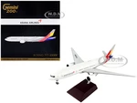 Boeing 777-200ER Commercial Aircraft "Asiana Airlines" White with Striped Tail "Gemini 200" Series 1/200 Diecast Model Airplane by GeminiJets