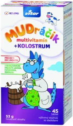 MUDRÁČIK multivitamín + kolostrum dóza 45 tabliet