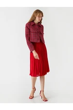 Koton Pleated Midi Skirt