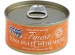 Fish4Cats Konzerva pro kočky Finest tuňák s olihní 70 g