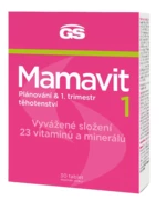 GS Mamavit 1 Plánování a 1.trimestr 30 tablet