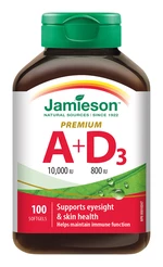 Jamieson Vitamíny A a D Premium 10000 IU / 800 IU 100 kapslí