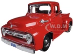 1956 Ford F-100 Pickup Red 1/24 Diecast Model Car by Motormax