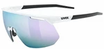 UVEX Pace One White Mat/Mirror Pink Fahrradbrille