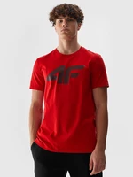 Pánské tričko regular s potiskem - červené
