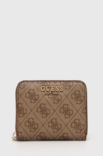 Peňaženka Guess LAUREL dámsky, hnedá farba, SWSG85 00370
