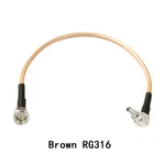 New F Male Plug To CRC9 Right Angle Connector RG316 Coaxial Cable Adapter 15CM 6inch Pigtail for Huawei E3272 E367 E5373