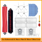 For Roborock S7 Maxv Plus S7 Maxv Ultra G10s Pro Plus Vacuum Cleaner Hepa Filter Side Brush Mops Cloth Roller Brush Accessories