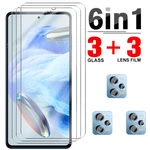 6in1 Tempered Glass For Xiaomi Redmi Note 12 Pro 5G smartphone Screen Protectors Redmy Note12 Pro+ Plus Camera Protective Film