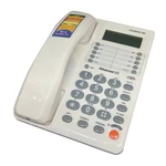 Corded Telephone Desk Landline Phone Desktop House Phone Seniors Caller Integrated Telephone for Home Office Hotel