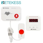 Retekess TH106 Caregiver Pager Wireless Handle Call Button Nurse Call Alert Patient Help System Nursing Home Elderly Hospital