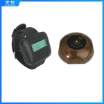 Wireless Calling Paging System 1 Button Transmitters + 1 Wrist Watch Frequency 433MHz For Restaurant Clinic Cafe Shop