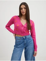 Dark pink cardigan Noisy May Lil - Women's