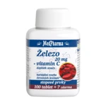 MEDPHARMA Železo 20 mg + vitamín C 107 tablet