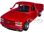 1992 Chevrolet 454 SS Pickup Truck Red Metallic 1/24 Diecast Model Car by Motormax