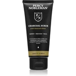 Percy Nobleman Charcoal Scrub čisticí pleťový peeling 3 v 1 100 ml